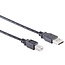 USB-A - USB-B kabel | USB2.0 | 2,5W | zwart | 5 meter
