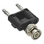 BNC (m) - 2x Banana (m) adapter | 50 Ohm