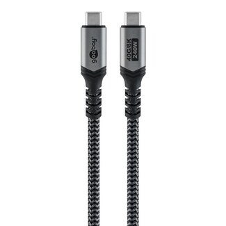 Goobay Goobay USB-C kabel | USB4 40 Gbps | PD 240W | 8K 60Hz | nylon | 1,8 meter