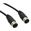 DIN 4-pins kabel | zwart | 3 meter