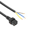 IEC Lock C19 stroomkabel met open einde | 3x 1,50mm | zwart | 2 meter