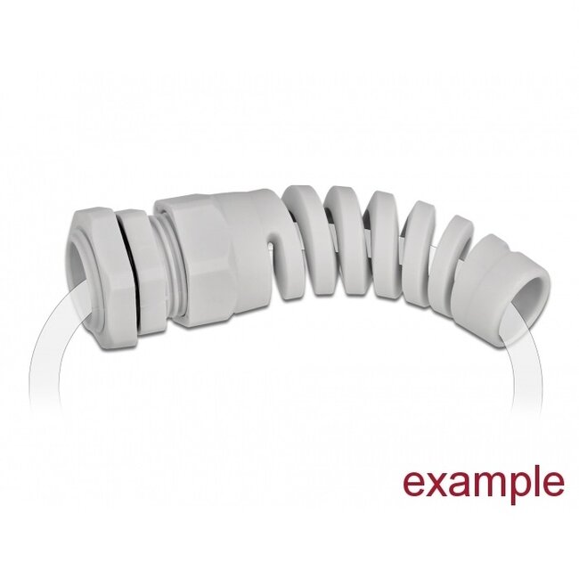Kabelwartel met trekontlasting | PG11 | 5-10 mm | IP68 | grijs | 1 stuk