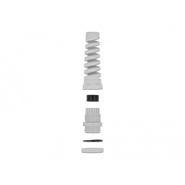 Kabelwartel met trekontlasting | PG16 | 10-14 mm | IP68 | grijs | 1 stuk