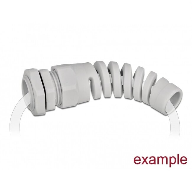 Kabelwartel met trekontlasting | PG21 | 13-18 mm | IP68 | grijs | 1 stuk