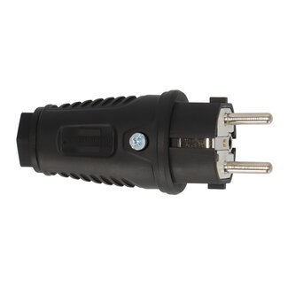 Brennenstuhl Brennenstuhl CEE 7/7 geaarde stroomstekker | recht | rubber | IP54