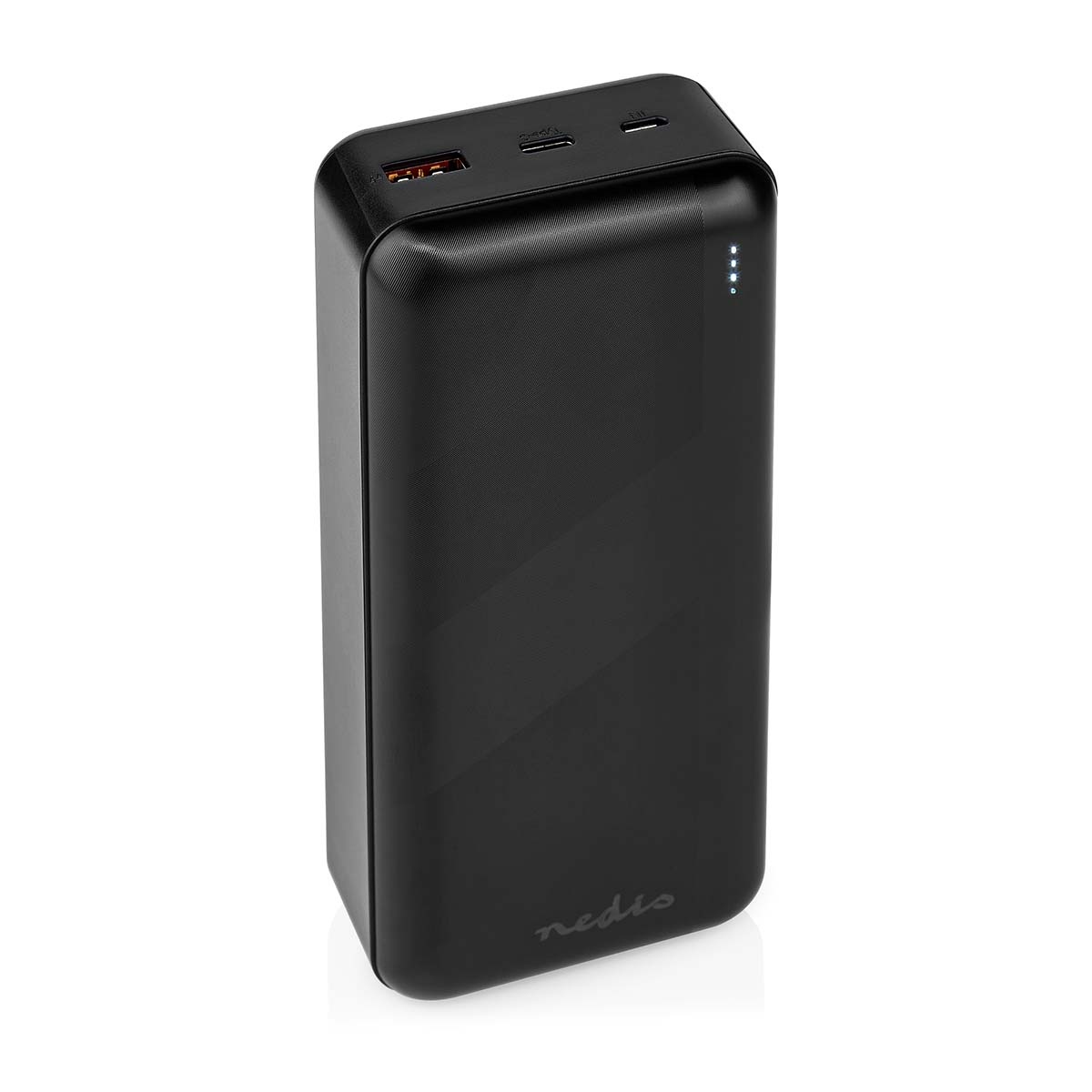 Powerbank - 32000 mAh - 2.4 / 3.0 / 3.25 A - Outputs: 2 - Output: 1x USB-A / 1x USB-C - Inputs: 1x Micro USB / 1x USB-C - PD3.0 45W / PD3.0 65W - Lithium-Polymeer