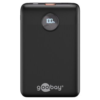 Goobay Goobay compacte powerbank | USB-C PD 20W + USB-A QC | 10.000 mAh