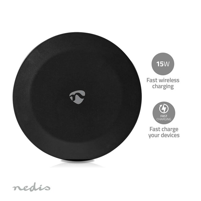 Nedis draadloze Qi lader | 15W