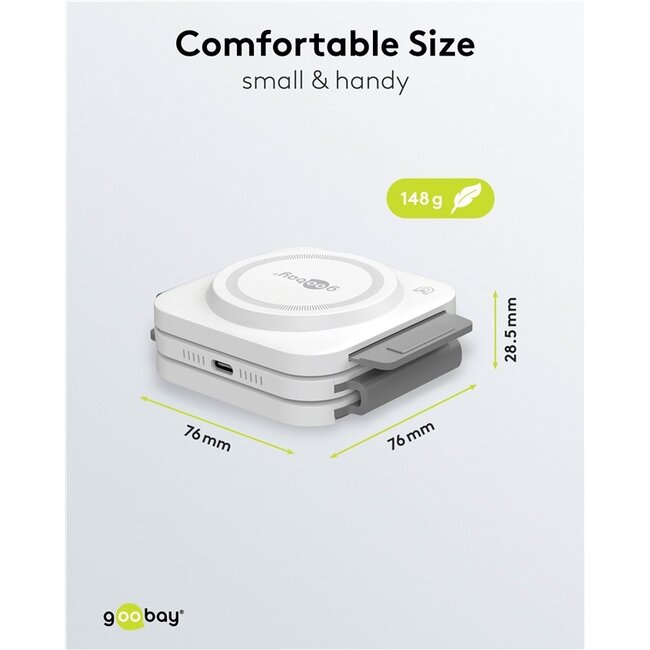 Goobay 3-in-1 draadloze Qi lader | 15W + 5W + 2,5W