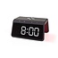 Nedis wekker met nachtlamp en draadloze Qi lader | 15W | zwart