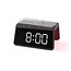 Nedis wekker met nachtlamp en draadloze Qi lader | 15W | zwart
