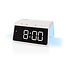 Nedis wekker met nachtlamp en draadloze Qi lader | 15W | wit
