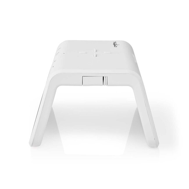 Nedis wekker met nachtlamp en draadloze Qi lader | 15W | wit