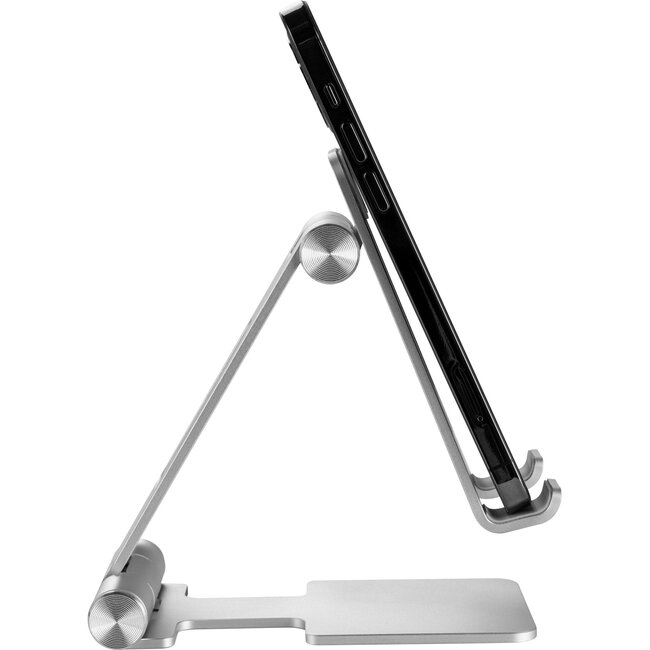 InLine smartphone/tablet tafelstandaard | tot 10 inch | aluminium