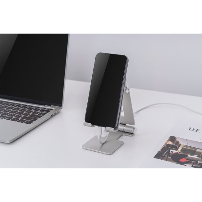 InLine smartphone/tablet tafelstandaard | tot 10 inch | aluminium