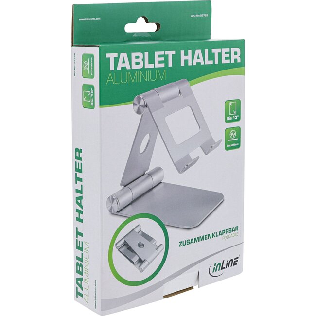 InLine tablet tafelstandaard | tot 13 inch | aluminium