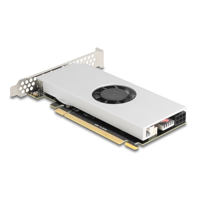 Delock PCI Express x16 Card to 4 x USB 20 Gbps USB Type-C™ Quad Channel with Fan and Heat Sink in Low Profile Form Factor