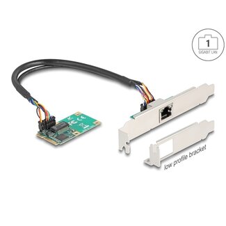 DeLOCK Delock Mini PCIe I/O PCIe full size 1 x RJ45 Gigabit LAN
