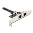 Delock Mini PCIe I/O PCIe full size 2 x RJ45 Gigabit LAN
