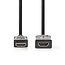 High Speed ​​HDMI™-Kabel met Ethernet | HDMI™ Connector | HDMI™ Output | 4K@60Hz | ARC | 10.2 Gbps | 1.00 m | Rond | PVC | Zwart | Label