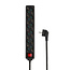 Stekkerdoos | Randaarde stekker / Type F (CEE 7/7) | 6-wegs | 5.00 m | 3680 W | 16 A | Soort aarding: Zijcontacten | 230 V AC 50/60 Hz | Hoek van stopcontact: 45 ° | H05VV-F 3G 1,5 mm² | Aan/uit knop | Zwart