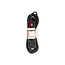 Stekkerdoos | Randaarde stekker / Type F (CEE 7/7) | 3-wegs | 5.00 m | 3680 W | 16 A | Soort aarding: Zijcontacten | 230 V AC 50/60 Hz | Hoek van stopcontact: 45 ° | H05VV-F 3G 1,5 mm² | Aan/uit knop | Zwart