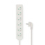 Stekkerdoos | Randaarde stekker / Type F (CEE 7/7) | 6-wegs | 3.00 m | 3680 W | 16 A | Soort aarding: Zijcontacten | 230 V AC 50/60 Hz | Hoek van stopcontact: 45 ° | H05VV-F 3G 1,5 mm² | Wit