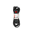 Stekkerdoos | France / Type-E (CEE 7/6) | 3-wegs | 5.00 m | 3680 W | 16 A | Soort aarding: Aardpen | 230 V AC 50/60 Hz | Hoek van stopcontact: 45 ° | H05VV-F 3G 1,5 mm² | Aan/uit knop | Zwart
