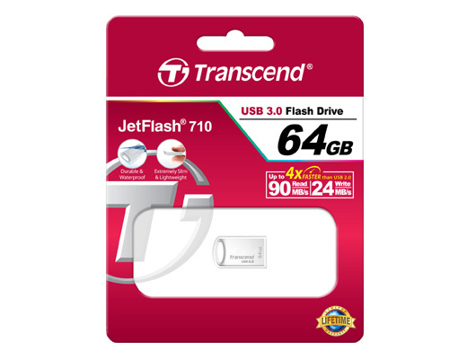 Transcend JetFlash 710S 64GB USB 3.0 Silver