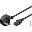 Goobay IEC Cord UK, 1.5 m, black, (3*1 mm²)