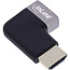 InLine® HDMI-adapter, HDMI A male / female, 90° links, 8K UHD