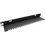 InLine® 19" kabelinvoerplaat met borstel en kabelstrip, 1U, RAL 9005