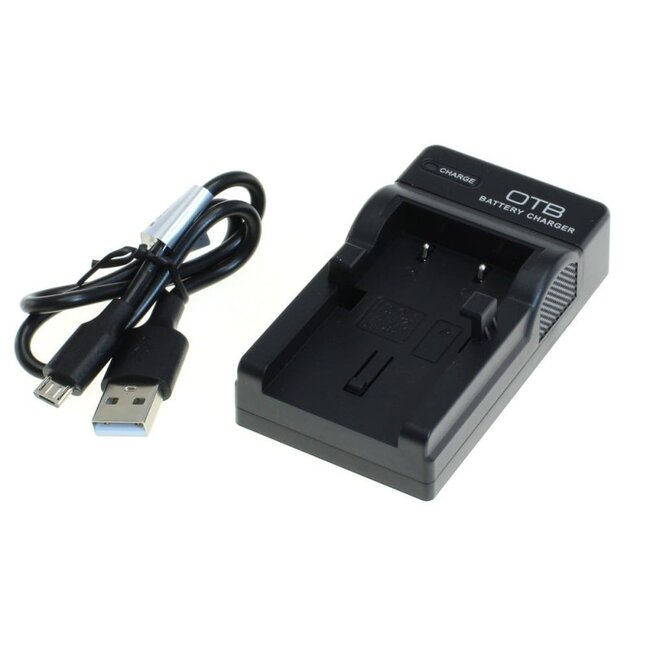 Camera acculader compatibel met Olympus Li-10B en Li-12B en Sanyo DB-L10 accu's