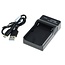 Acculader compatibel met Sony NP-, NP-F, NP-FM, NP-QM-serie, Panasonic, Hitachi en JVC accu's