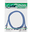 InLine® patchkabel, Cat.6A, S/FTP, TPE (LSZH), CCA, blauw, 3m