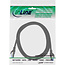 InLine® patchkabel, Cat.6A, S/FTP, TPE (LSZH), CCA, zwart, 3m