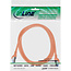 InLine® patchkabel, Cat.6A, S/FTP, TPE (LSZH), CCA, oranje, 0,5m