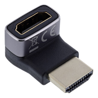 InLine® InLine® HDMI-adapter, HDMI A male / female, 90° boven, 8K UHD