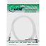InLine® patchkabel, Cat.6A, S/FTP, TPE (LSZH), CCA, wit, 0,5m