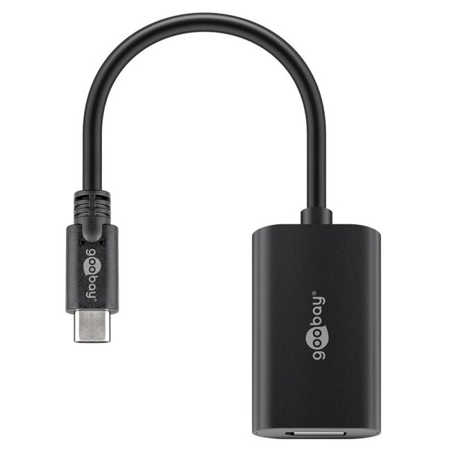 Goobay USB-C - DisplayPort 4K 60Hz adapter | zwart | 0,20 meter