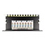 Delock 10 inch patch panel | 8x RJ45 | CAT6a | STP | 0,5U | zwart