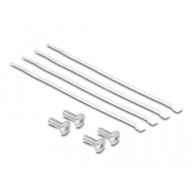 Delock 10 inch patch panel | 8x RJ45 | CAT6a | STP | 1U | zwart