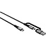 Goobay USB-C Textile kabel | incl. USB-A adapter | USB2.0 | PD 60W | 2 meter