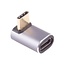 USB-C haakse adapter | boven/beneden | USB4 40 Gbps | PD 100W | 8K 60Hz | metaal