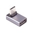 USB-C haakse adapter | boven/beneden | USB4 40 Gbps | PD 240W | 8K 60Hz | metaal