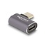 Delock USB-C haakse adapter | links/rechts | USB4 40 Gbps | PD 100W | 8K 60Hz
