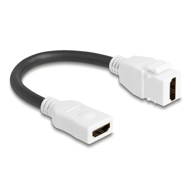 HDMI Keystone module - HDMI (v) | HDMI2.1 (8K 60Hz + HDR) | wit | 0,20 meter