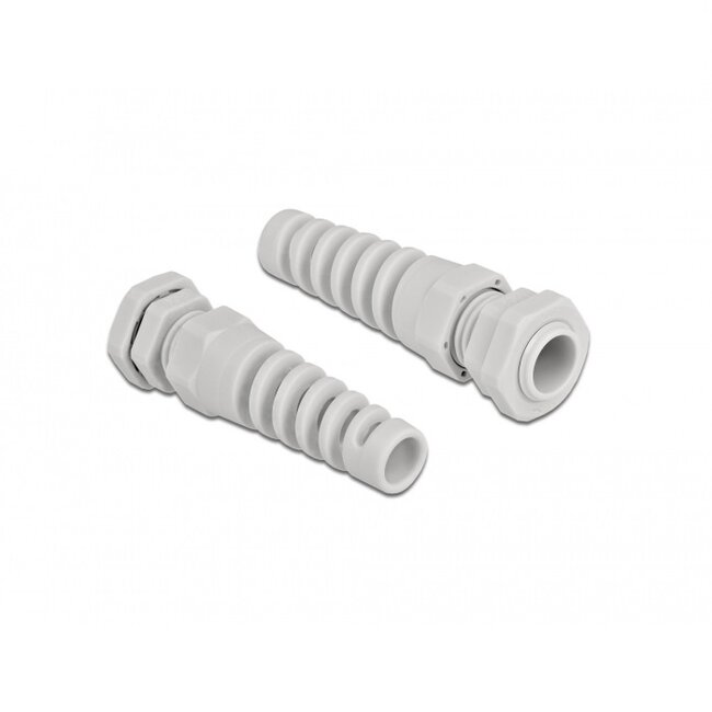 Kabelwartel met trekontlasting | PG9 | 4-8 mm | IP68 | grijs | 1 stuk