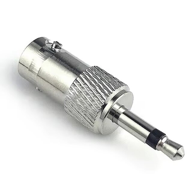 BNC (v) - 3,5mm Jack 2-polig (m) adapter | 50 Ohm
