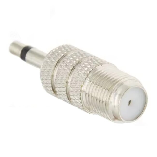 F (v) - 3,5mm Jack 2-polig (m) adapter | 50 Ohm